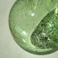 Vintage Hand Blown Green Bubble Vase
