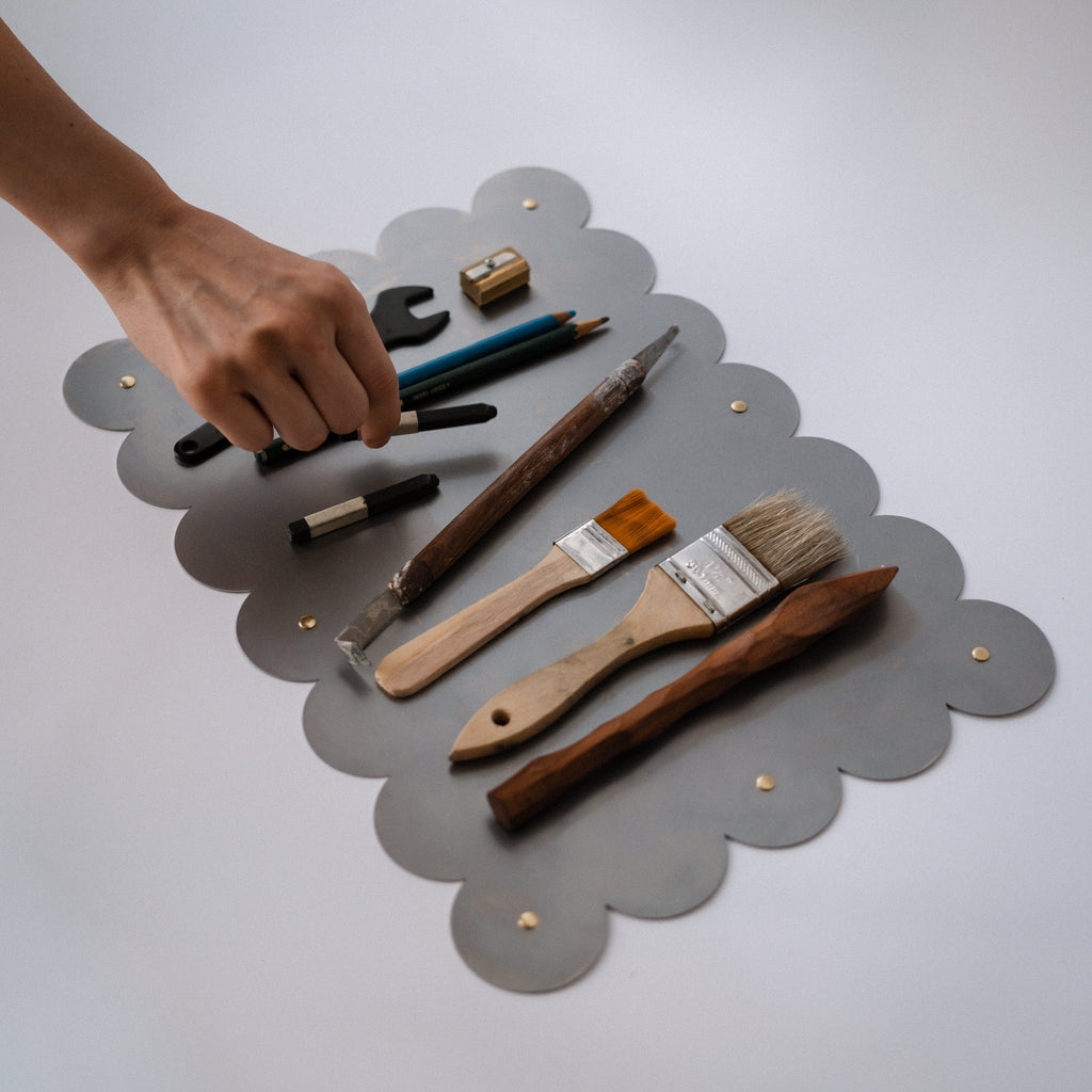 COSMO Placemat with brass rivets