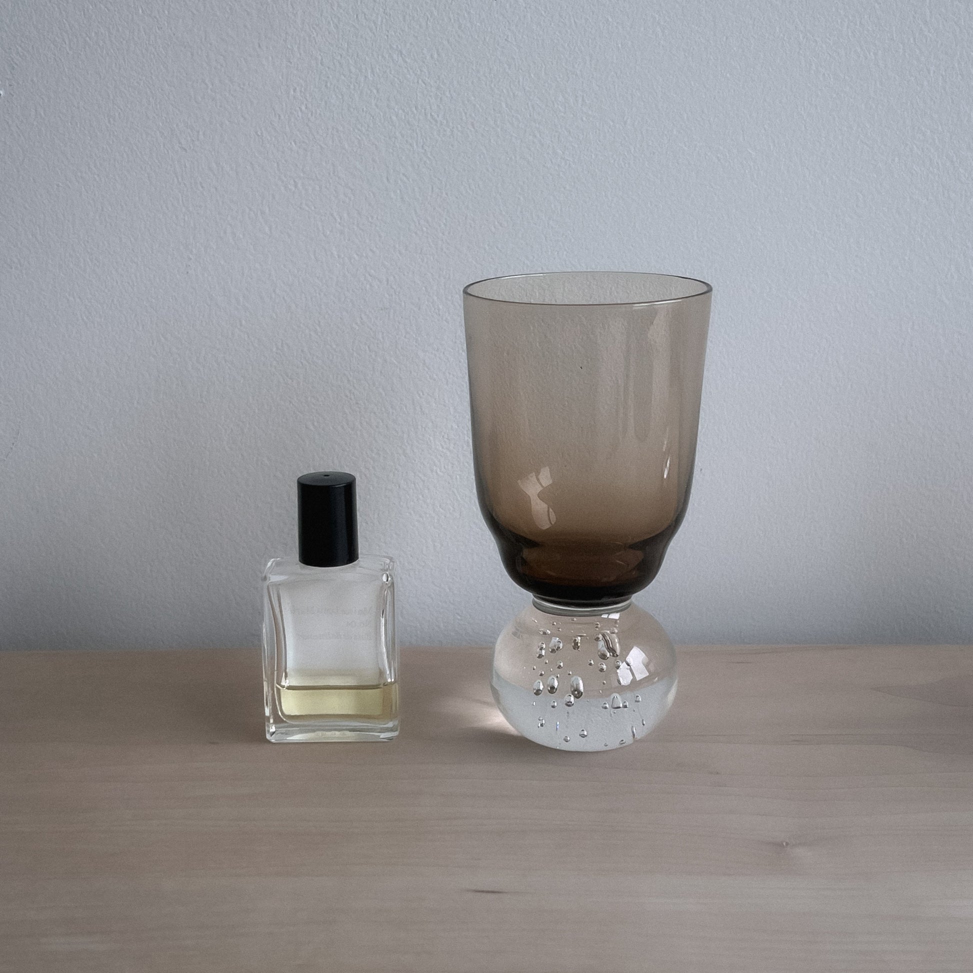 Vintage Smokey brown Bubble Glasses (Set of 2)