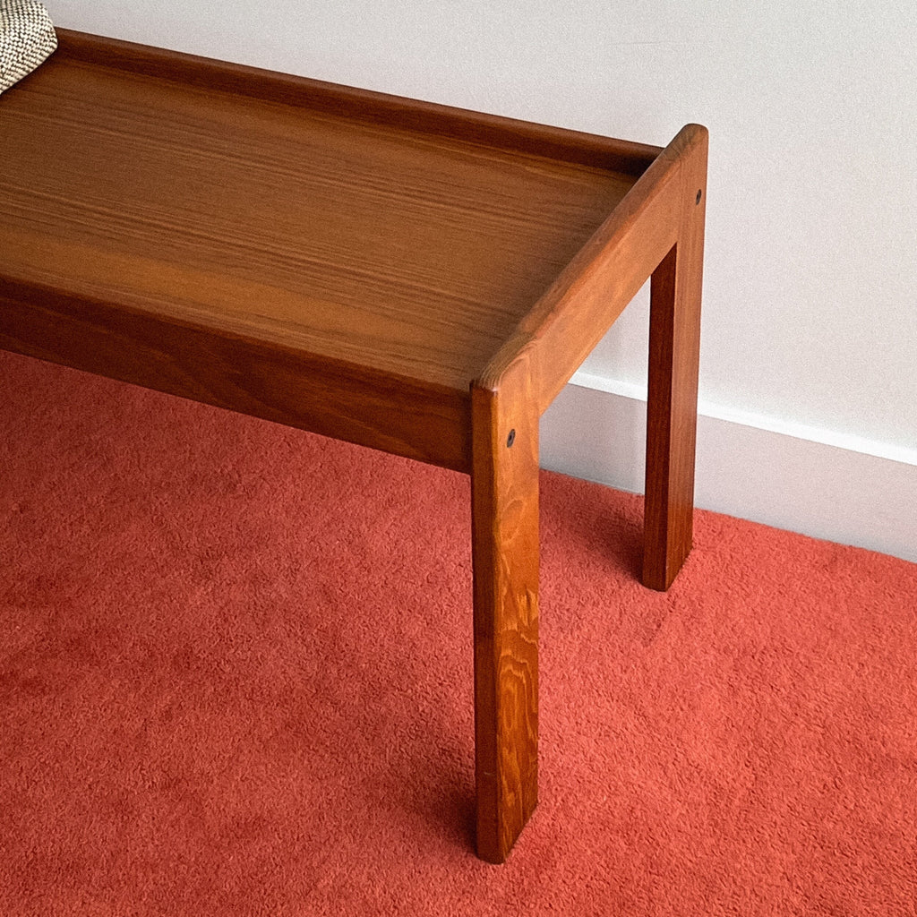 Danish Teak Bench by Komfort Denmark 1960s