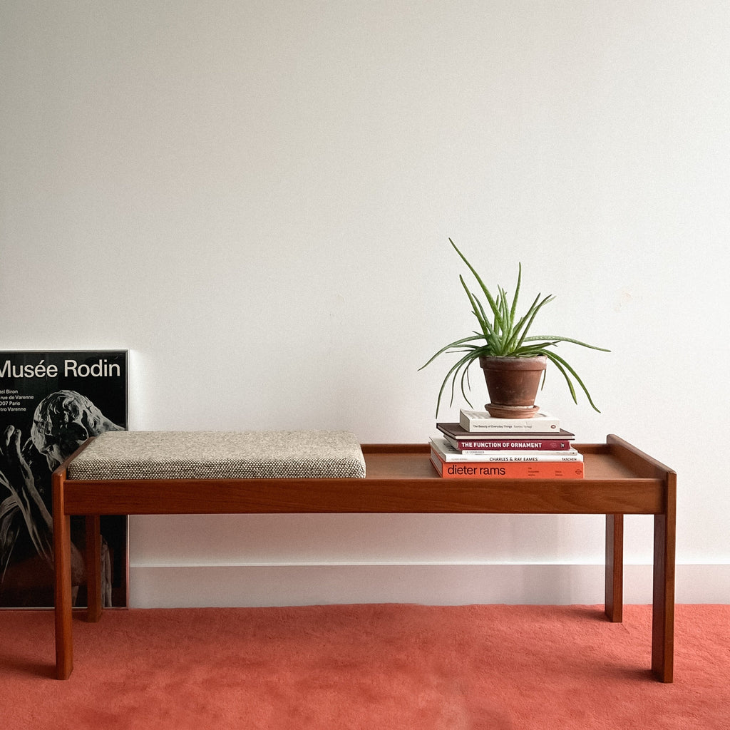 Danish Teak Bench by Komfort Denmark 1960s