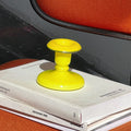 Vintage Yellow Candle Holder + Taper Candle