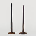Vintage Rustic Metal Candle Holder / Pair