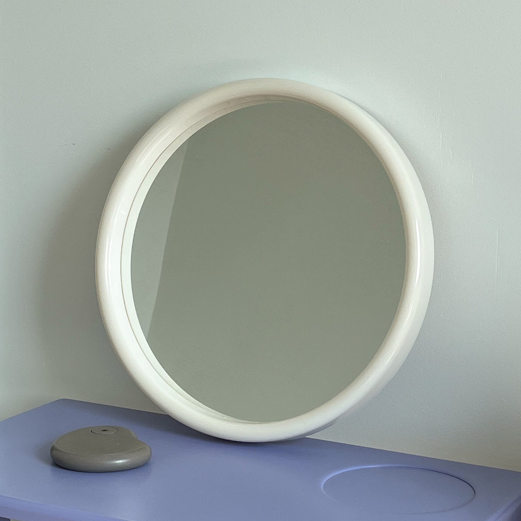 1970s Cream Finn Mirror