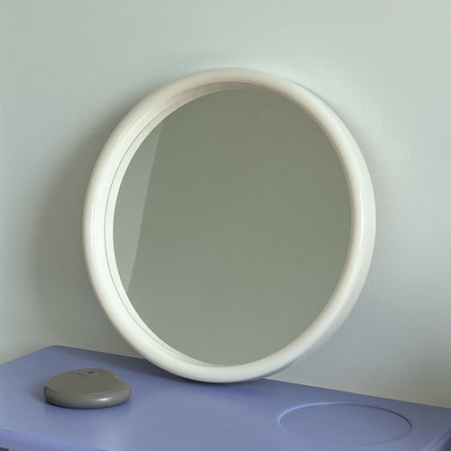 1970s Cream Finn Mirror