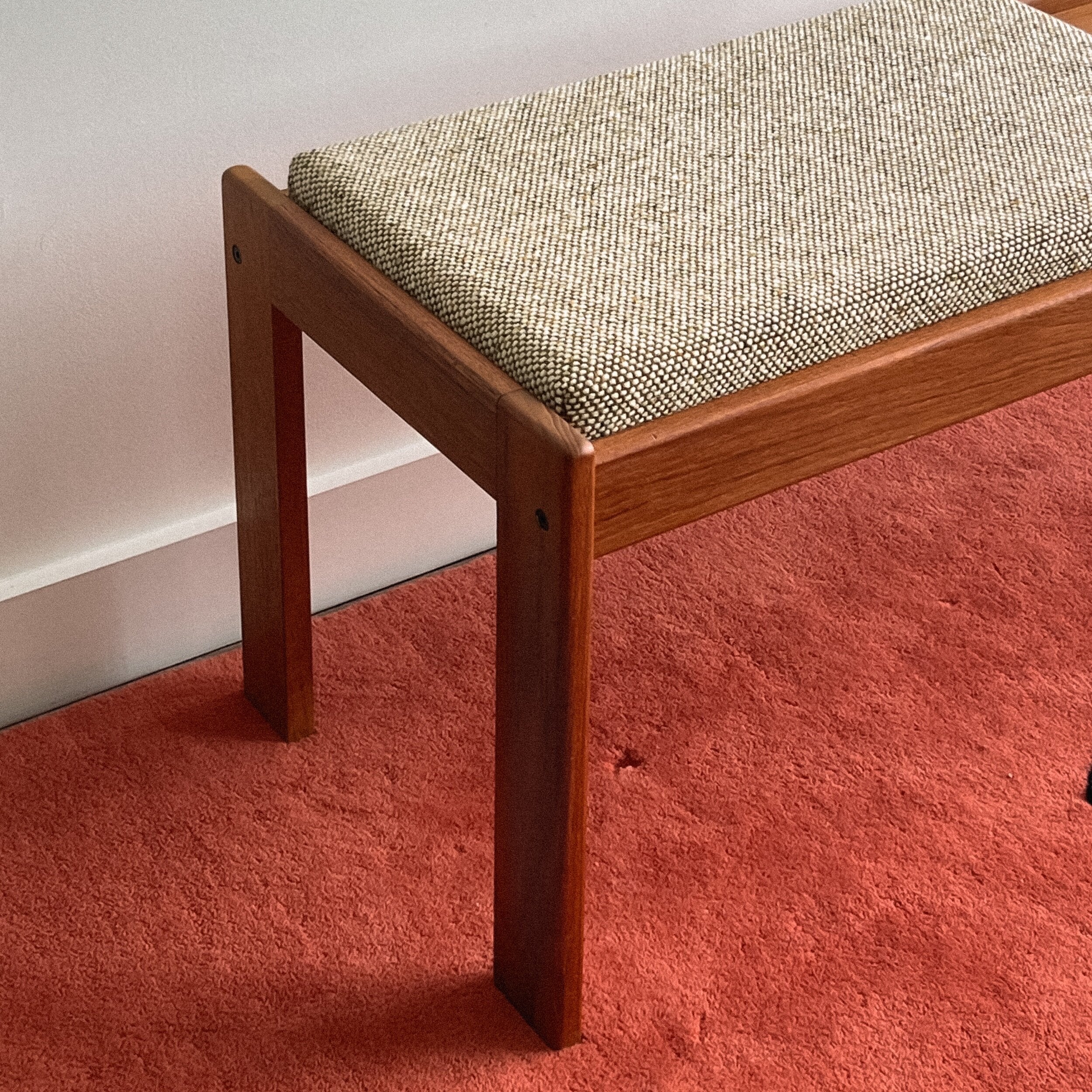 Danish Teak Bench by Komfort Denmark 1960s