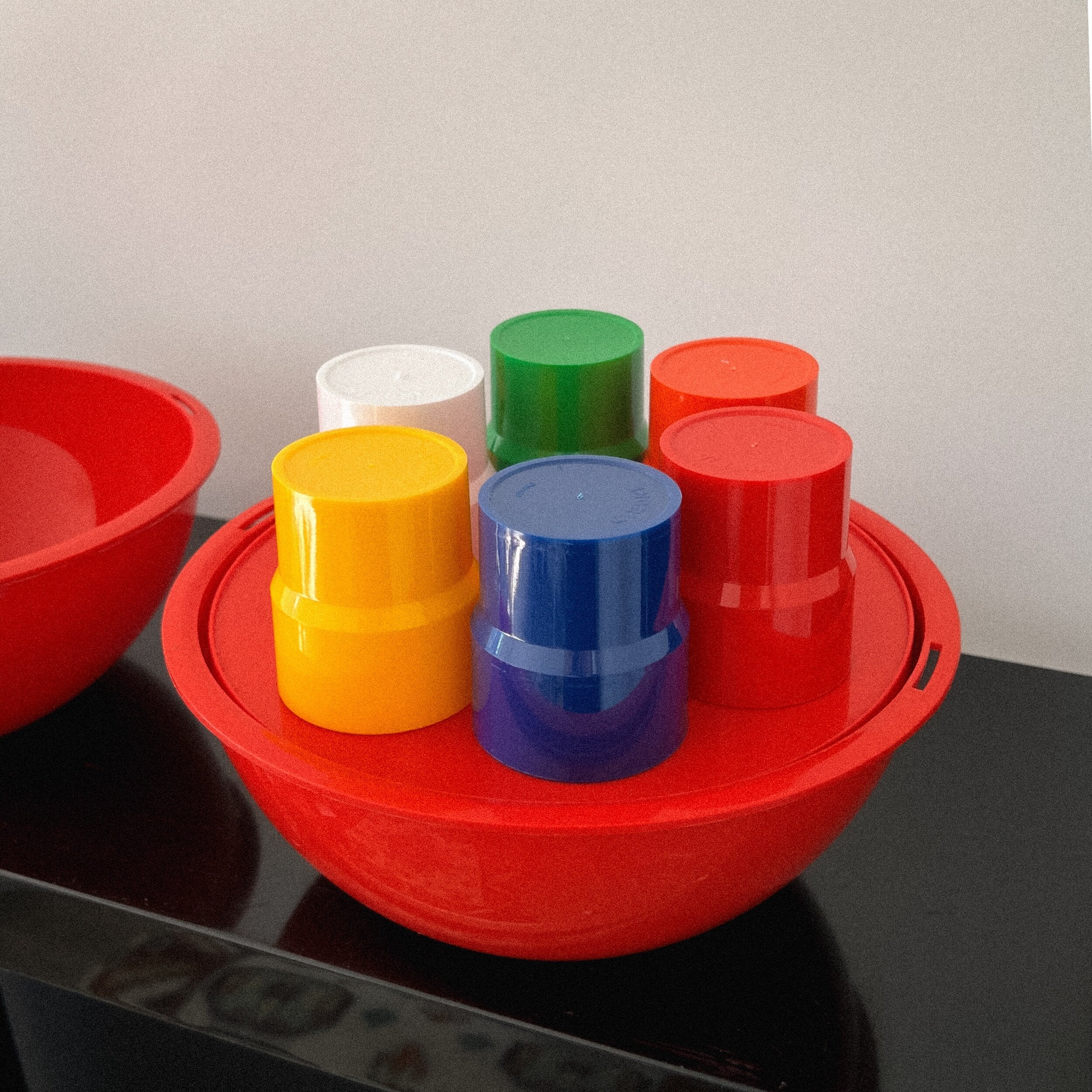 1970s Red all-in-one Picnic Basket