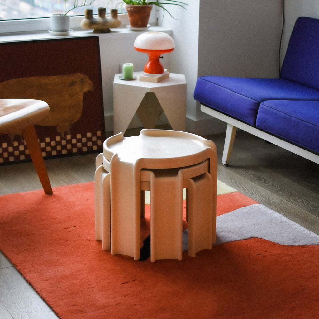 Nesting Tables by Giotto Stoppino for Kartell 1970s