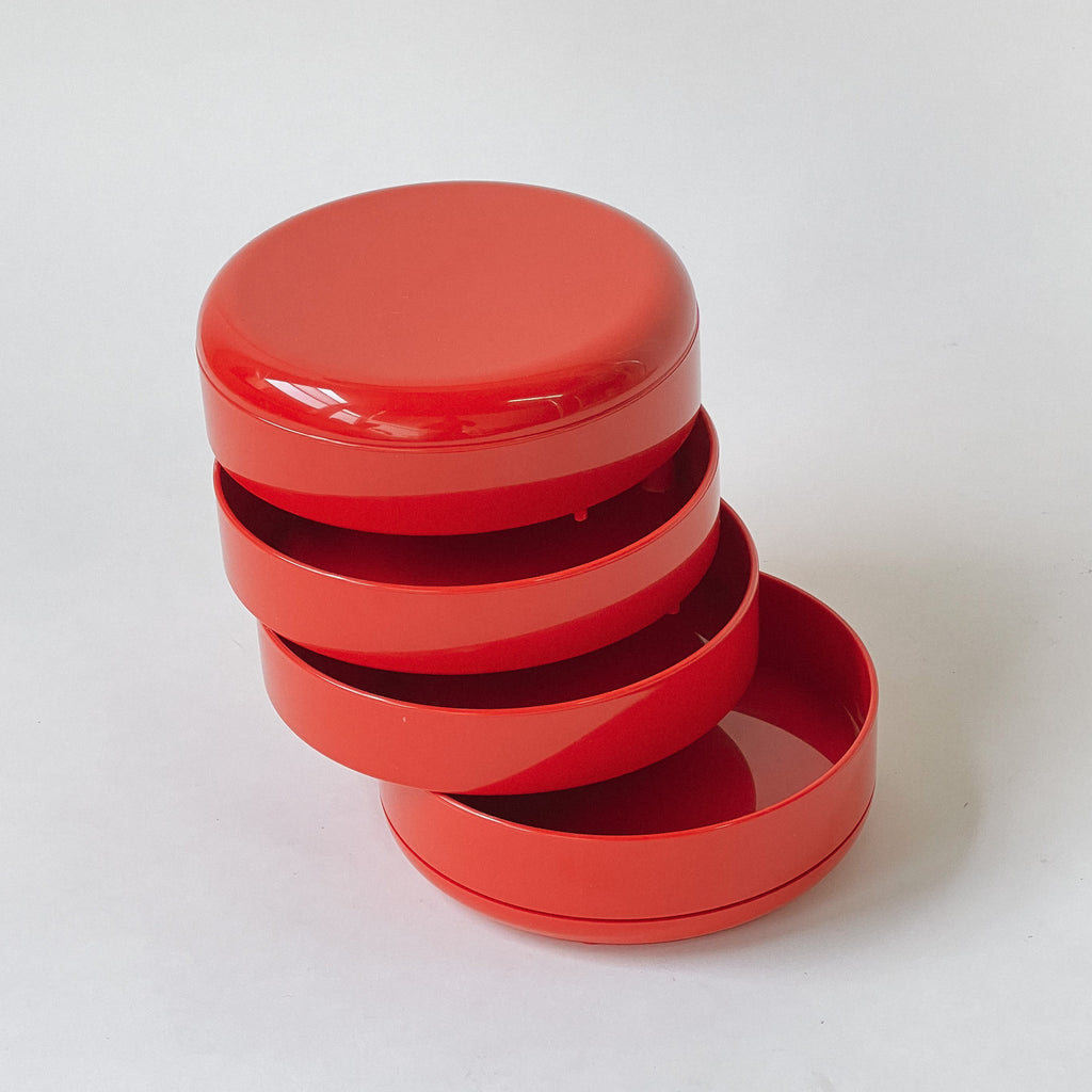 1980s Swivel Desk Organizer by Rino Pirovano