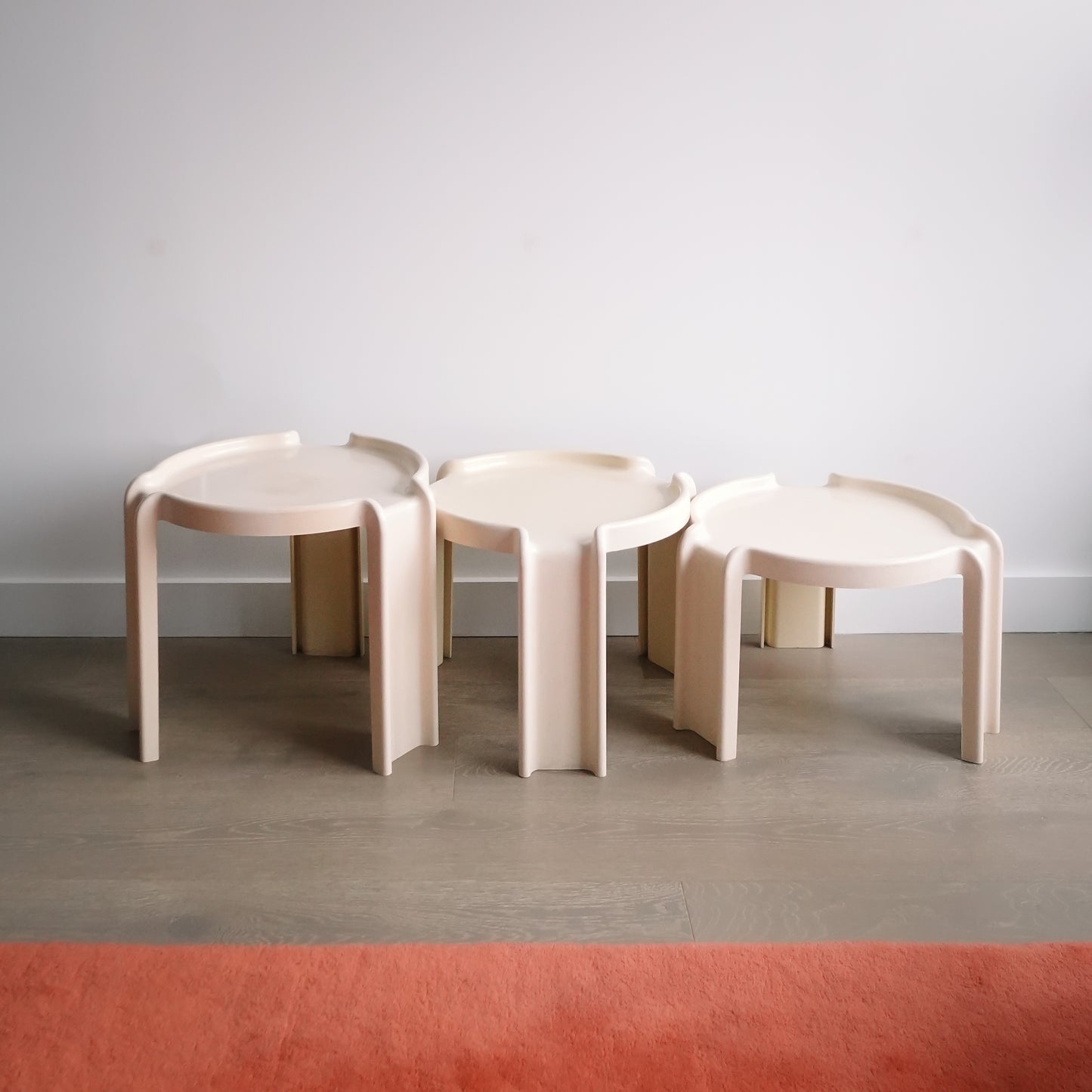 1970s Nesting Tables by Giotto Stoppino for Kartell