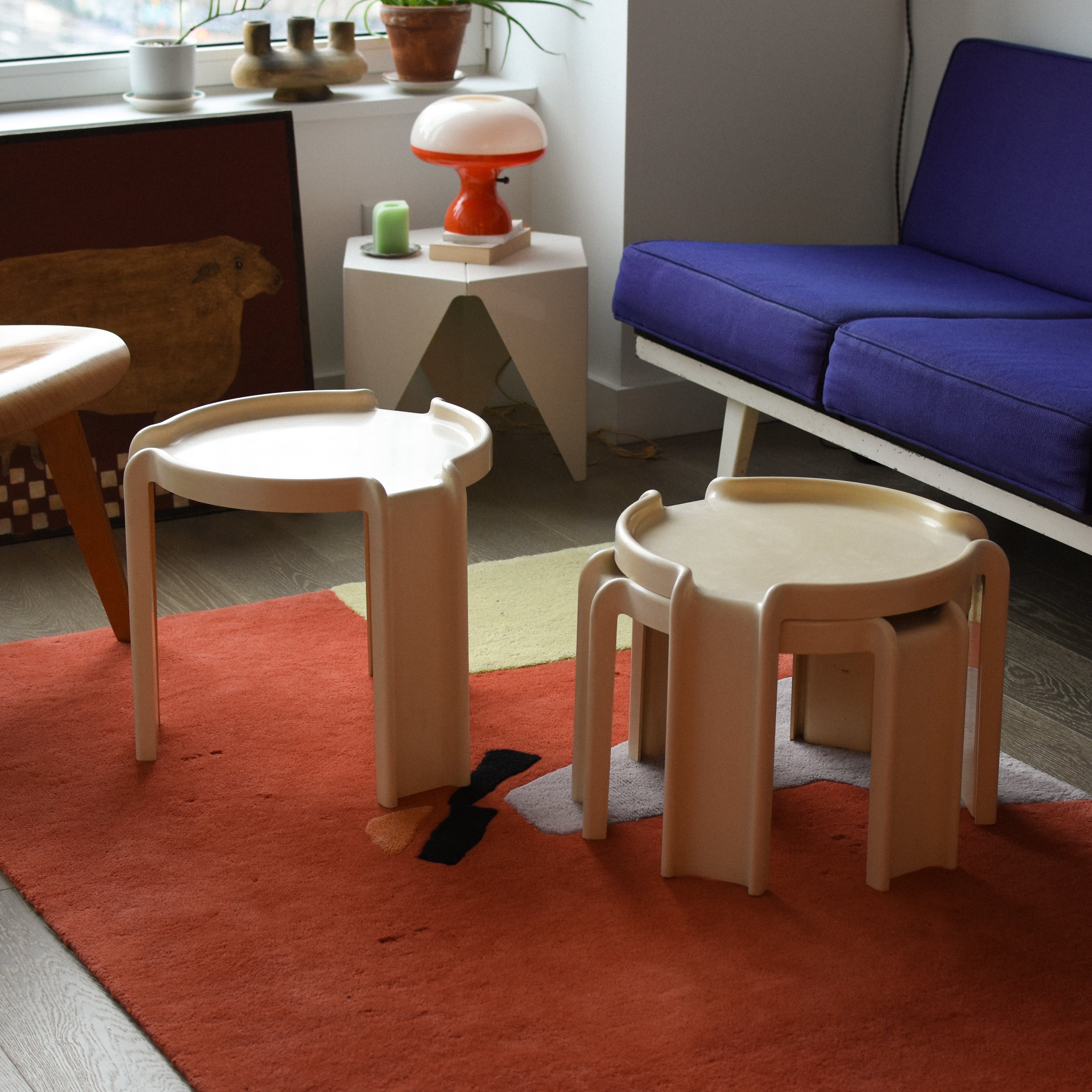 Nesting Tables by Giotto Stoppino for Kartell 1970s