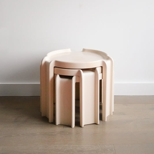 1970s Nesting Tables by Giotto Stoppino for Kartell